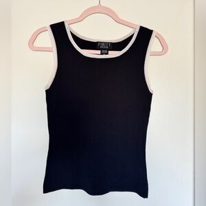 Finity Black Sleeveless Top